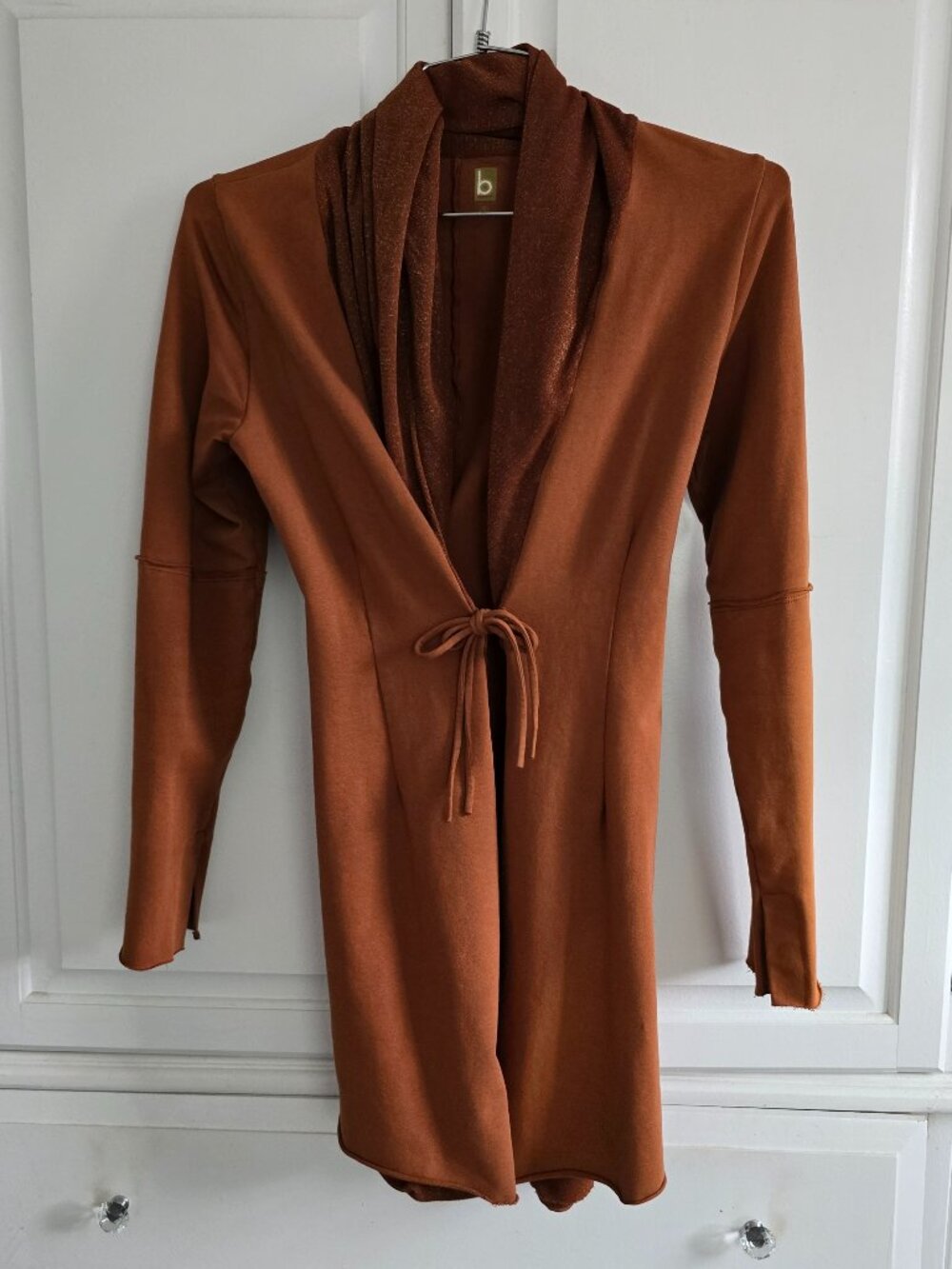 Vintage Bebe Front Tie Wrap, Size Small